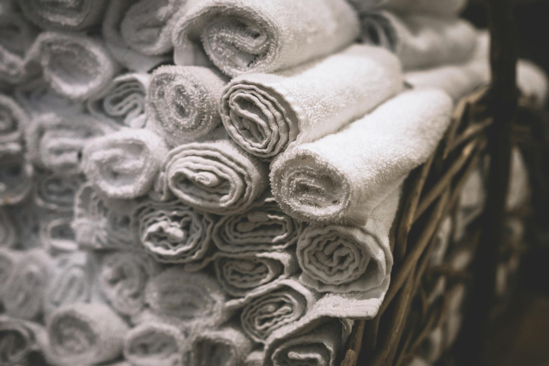 white textile lot
